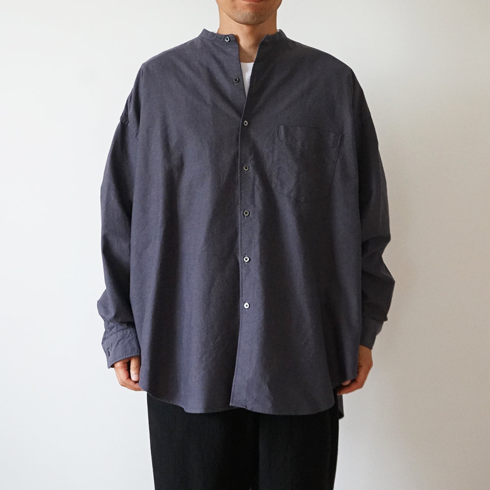 Graphpaper - Oxford L/S Oversized Band Collar Shirt – IN MY BOOK STORE