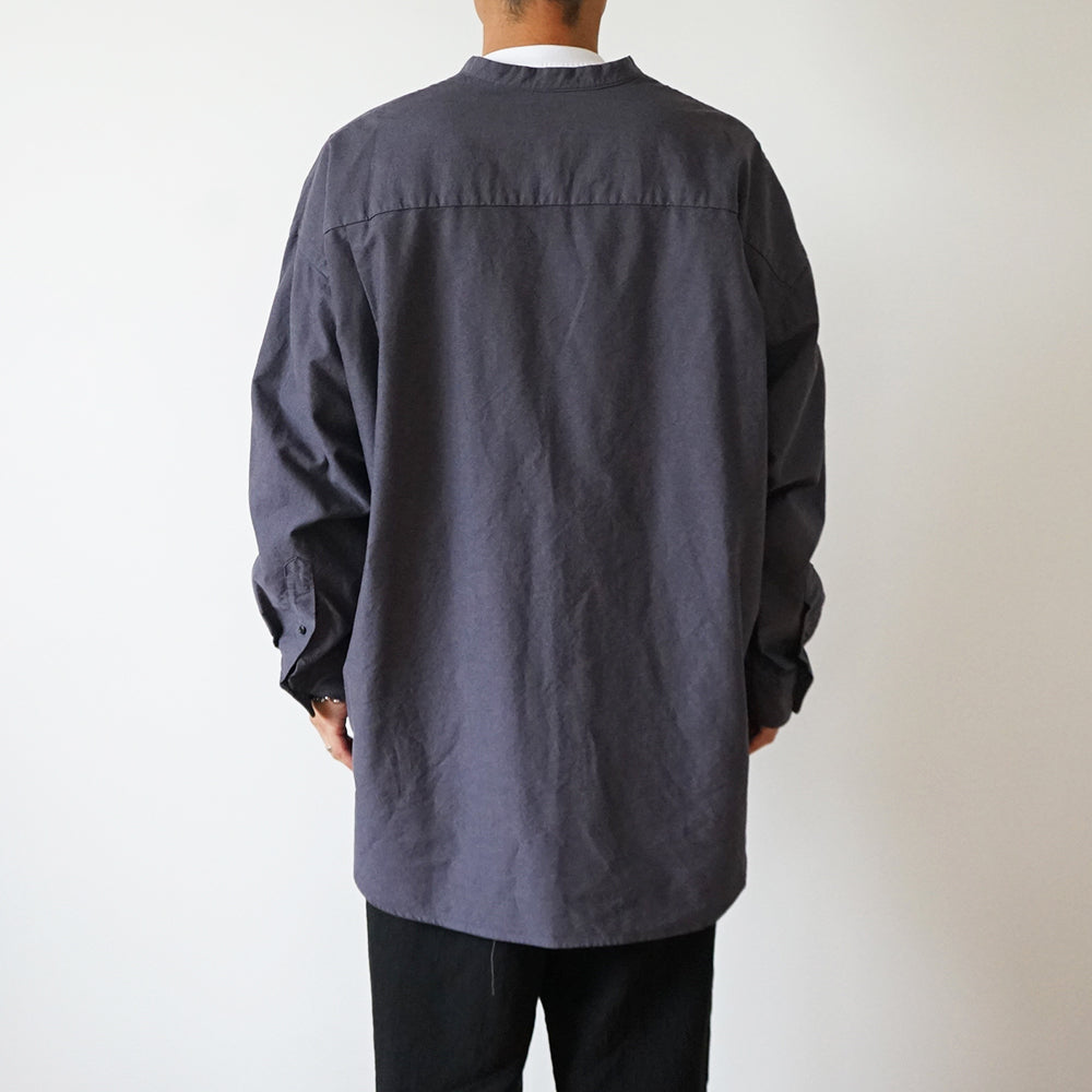Graphpaper - Oxford L/S Oversized Band Collar Shirt – IN MY BOOK STORE