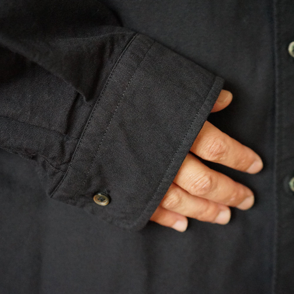 Graphpaper - Oxford L/S Oversized Band Collar Shirt