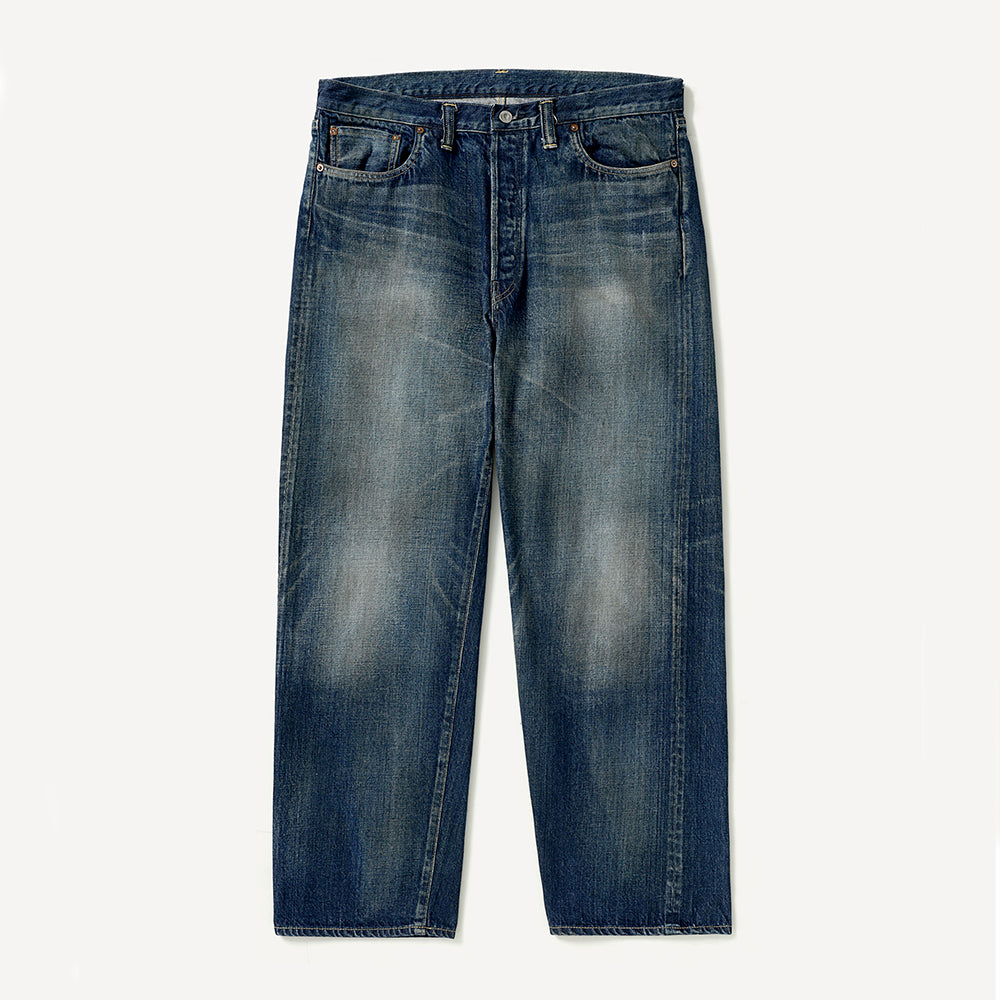A.PRESSE - Vintage Washed Straight Denim Pants