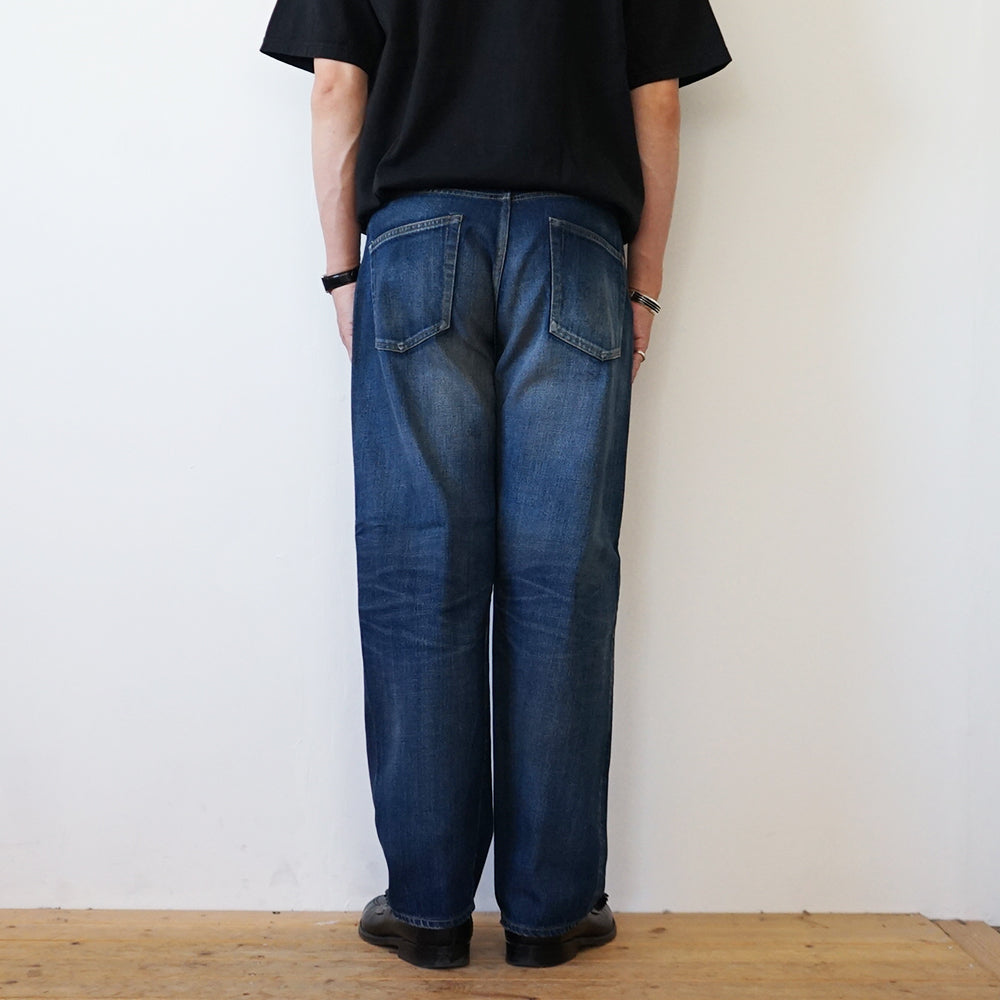 A.PRESSE - Vintage Washed Straight Denim Pants