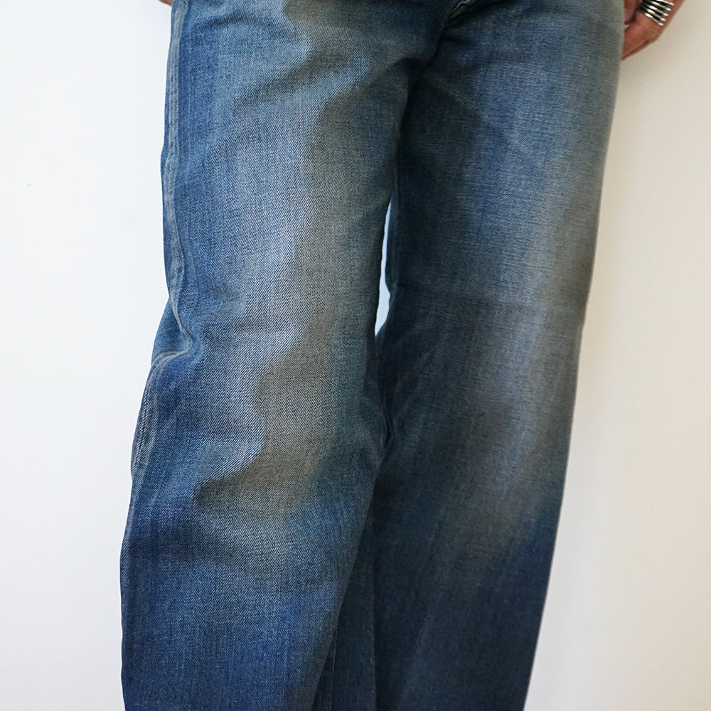 A.PRESSE - Vintage Washed Straight Denim Pants
