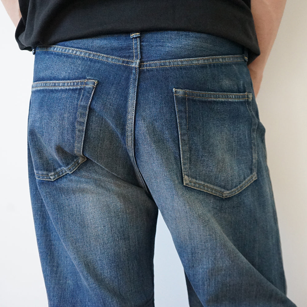 A.PRESSE - Vintage Washed Straight Denim Pants