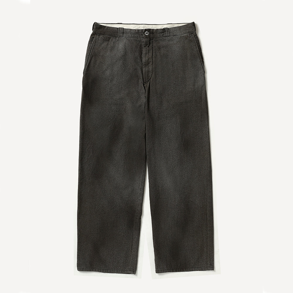 A.PRESSE - Vintage Black Chambray Work Pants