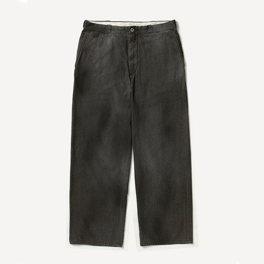 A.PRESSE - Vintage Black Chambray Work Pants