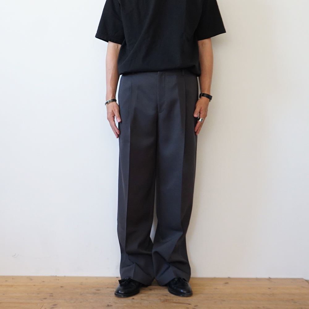Graphpaper - Scale Off Wool Wide Slacks