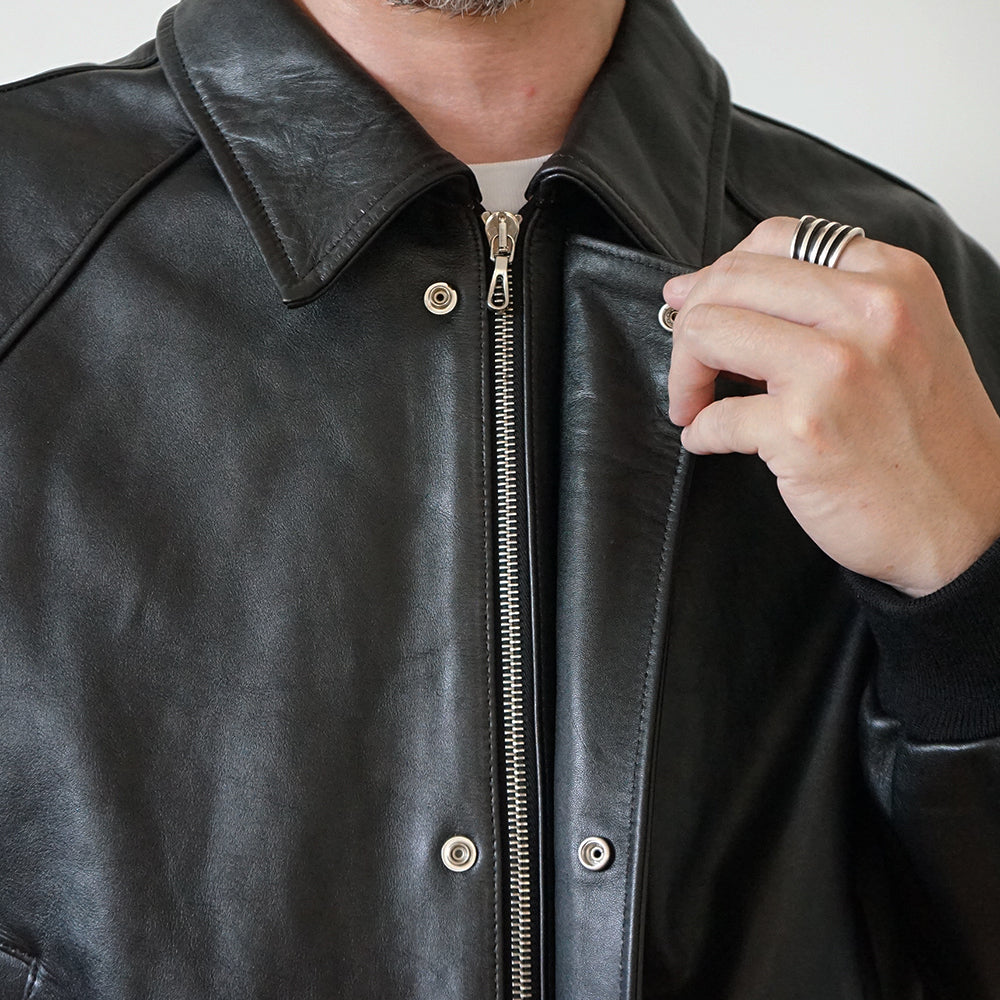Graphpaper - Cow Leather Raglan Blouson