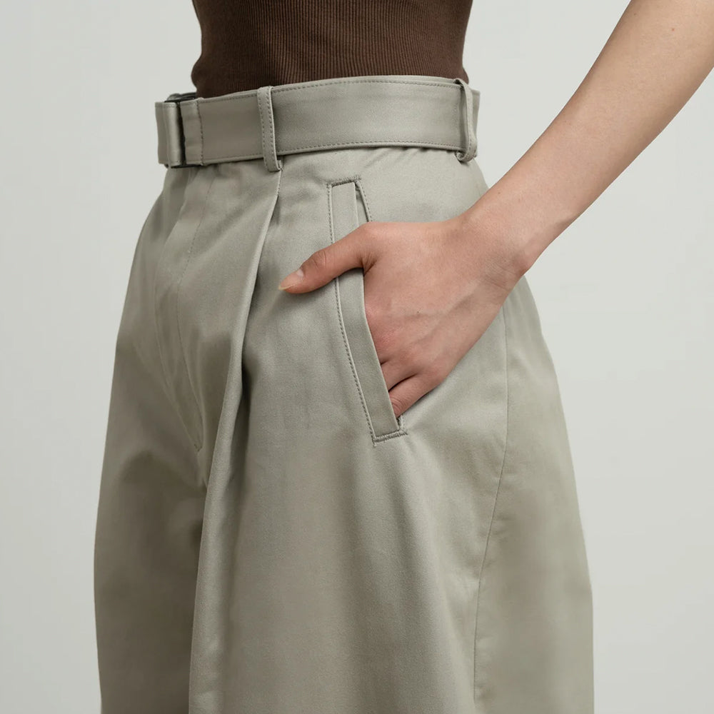 Graphpaper - Dry Westpoint Barrel-Fit Belted Pants (Women)