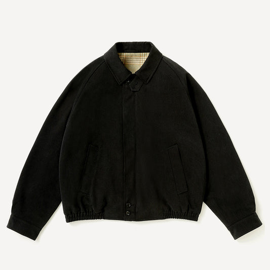 A.PRESSE -Washed Silk Harrington Jacket