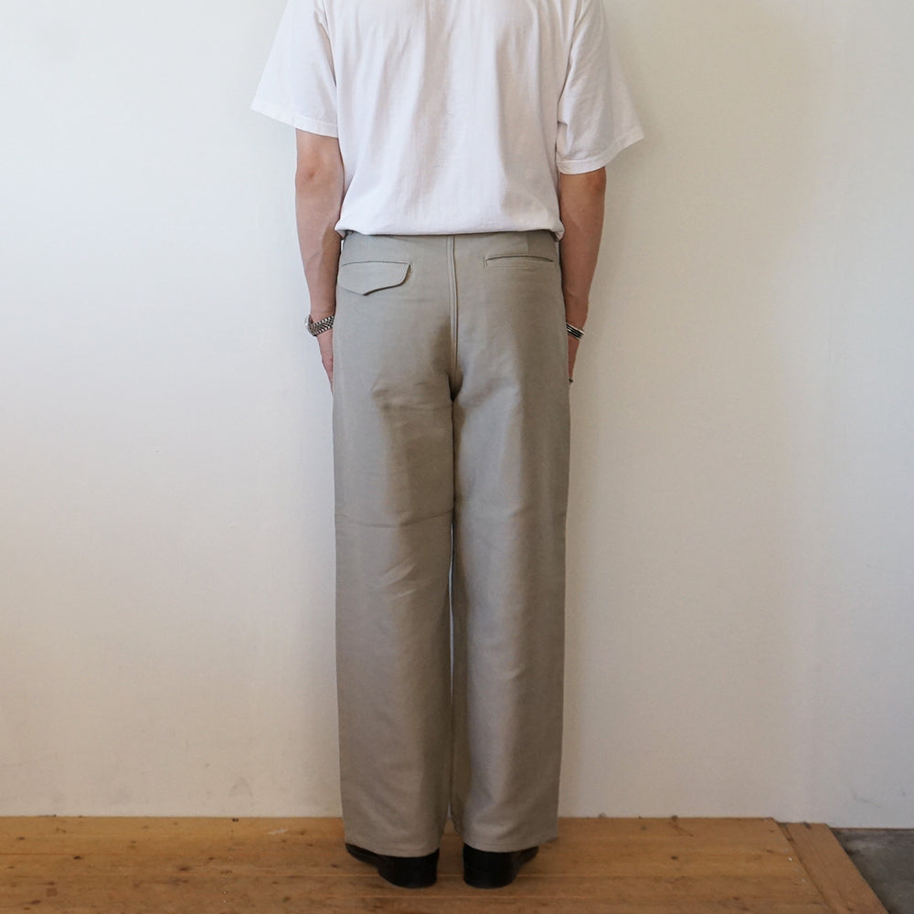 Graphpaper - Cotton Double Serge Two Tuck Pants