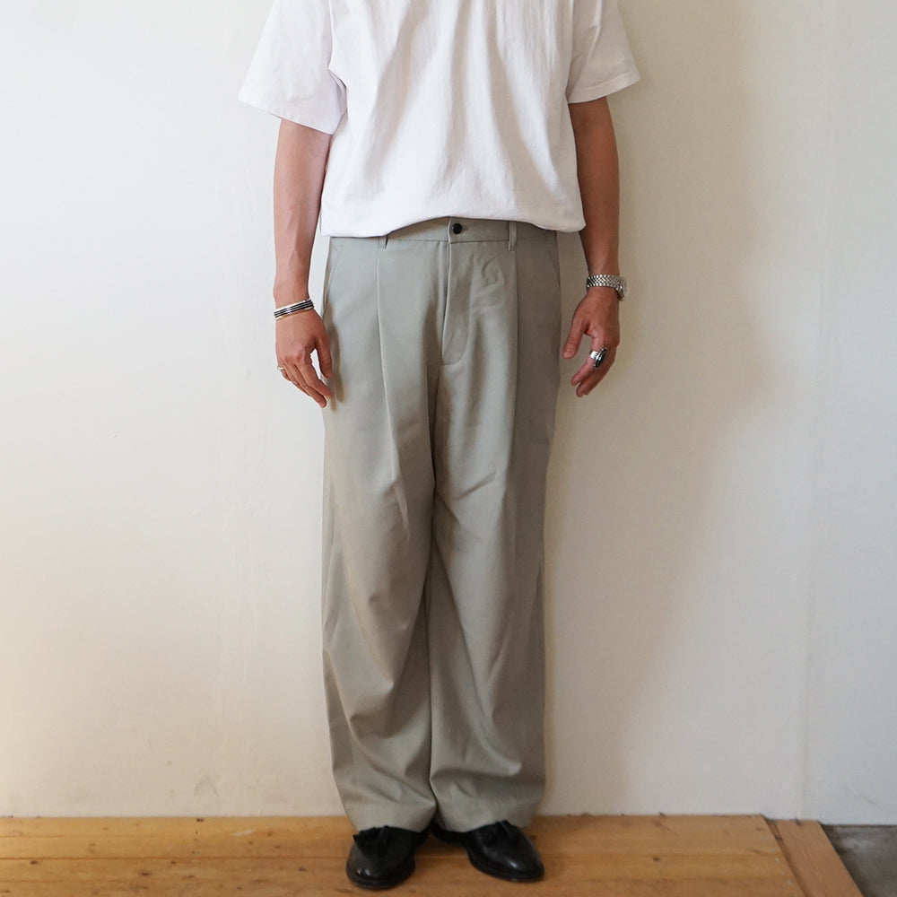 Graphpaper - Techno Wool Twill Wide Tapered Trousers