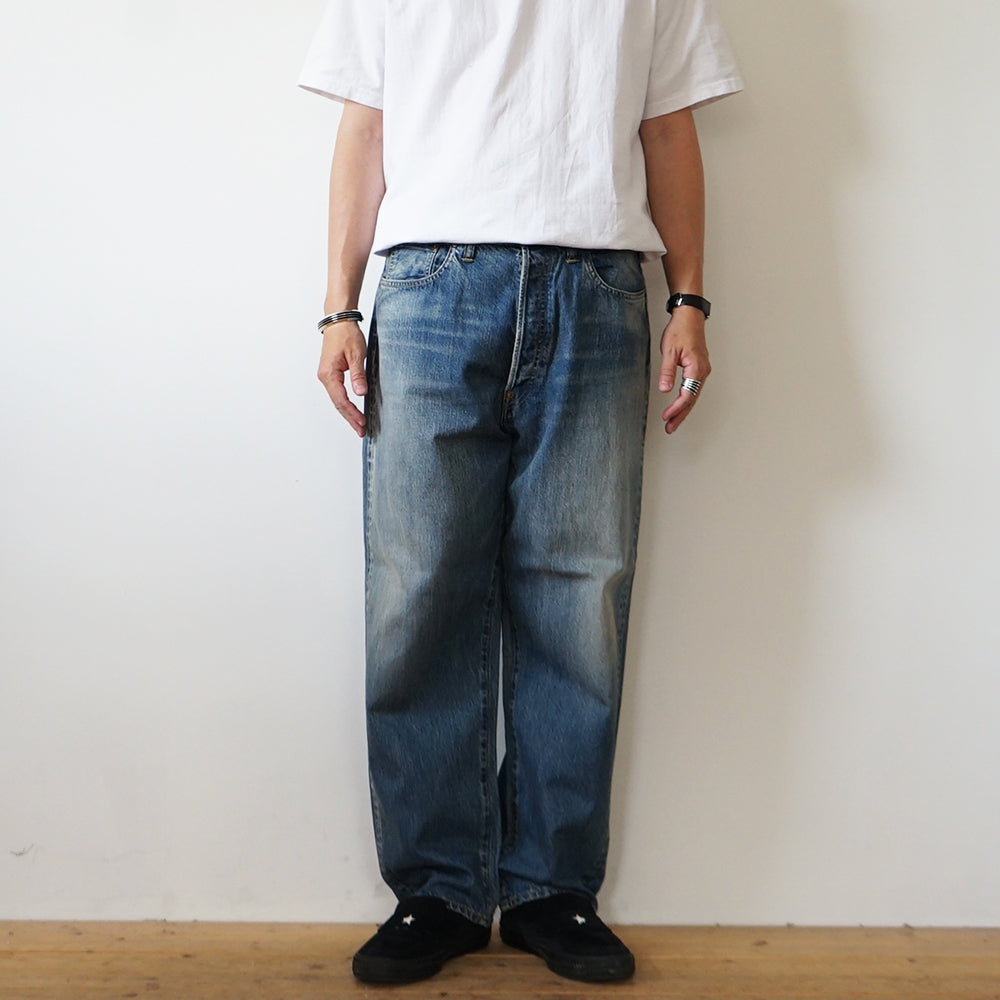 A.PRESSE - No.22 Washed Wide Denim Pants