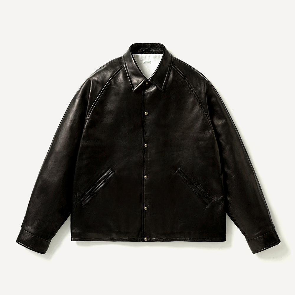 A.PRESSE - Leather Coach Jacket