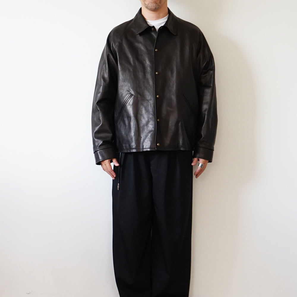A.PRESSE - Leather Coach Jacket