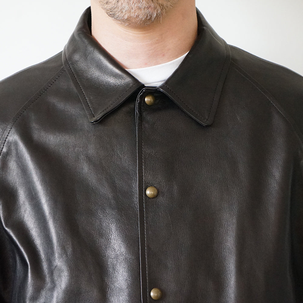A.PRESSE - Leather Coach Jacket