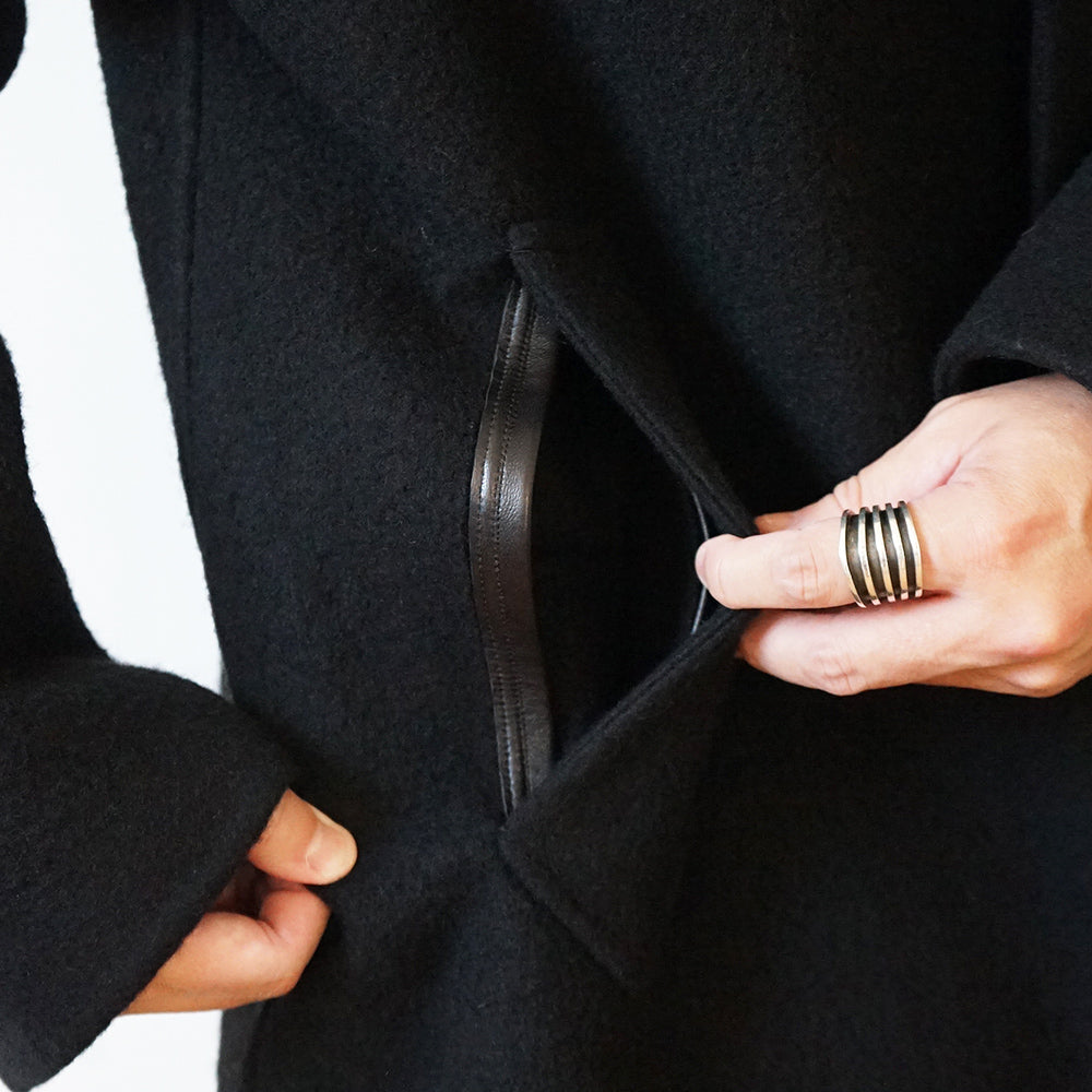 A.PRESSE - Cashmere Melton Long Coat
