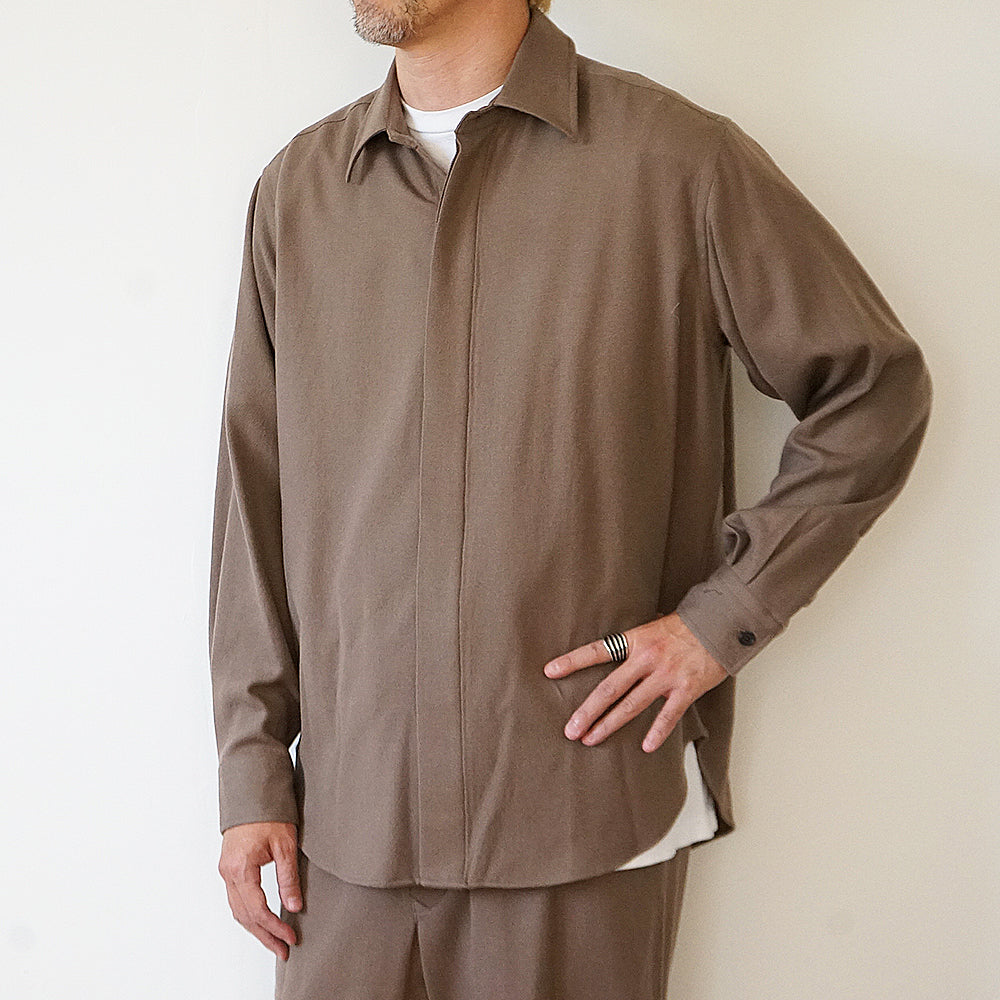 HEUGN - Dick Wool Saxony shirts (SHIRT145)