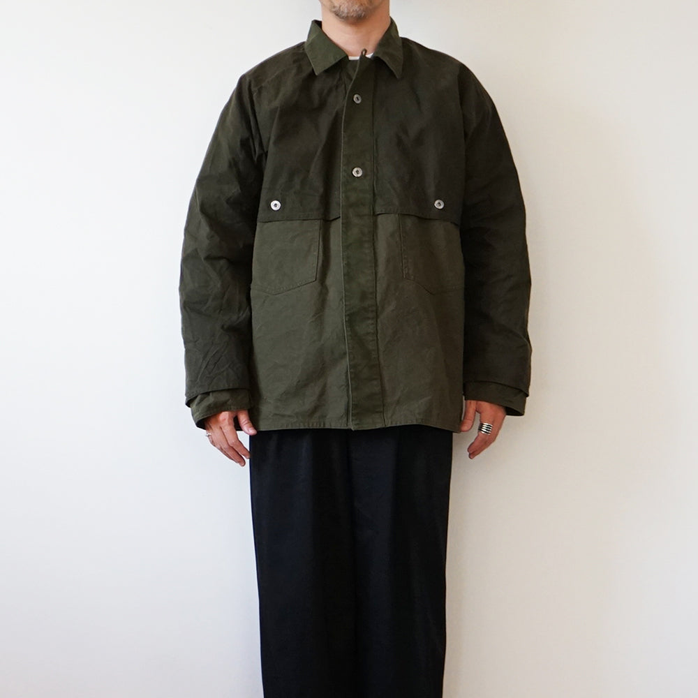 A.PRESSE - Vintage Cotton Silk Oiled Tent Cloth Logger Jacket