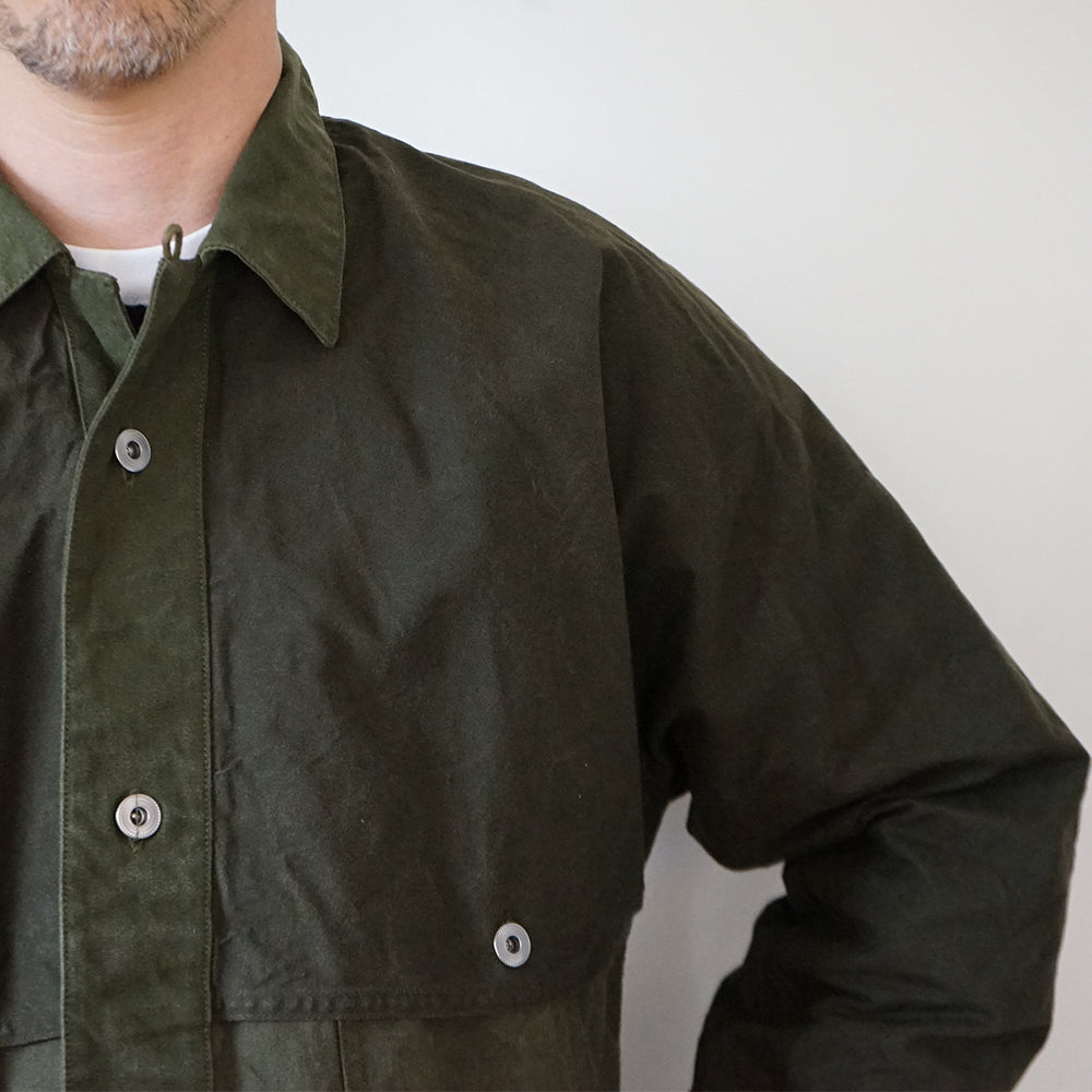 A.PRESSE - Vintage Cotton Silk Oiled Tent Cloth Logger Jacket