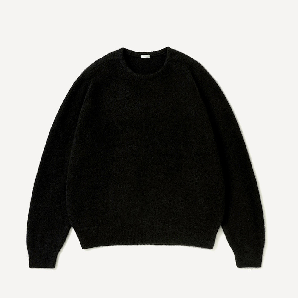 A.PRESSE - Brushed Cashmere Middle Gauge  Pullover Sweater