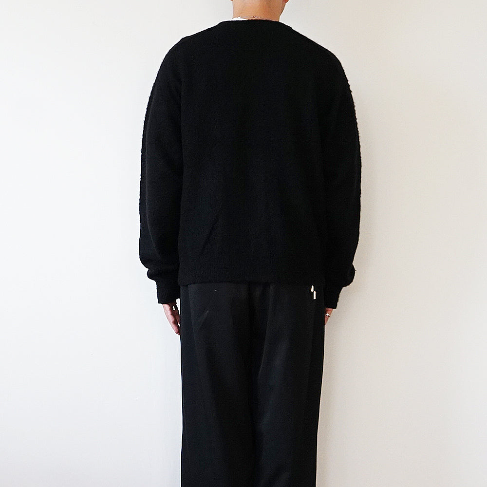 A.PRESSE - Brushed Cashmere Middle Gauge  Pullover Sweater