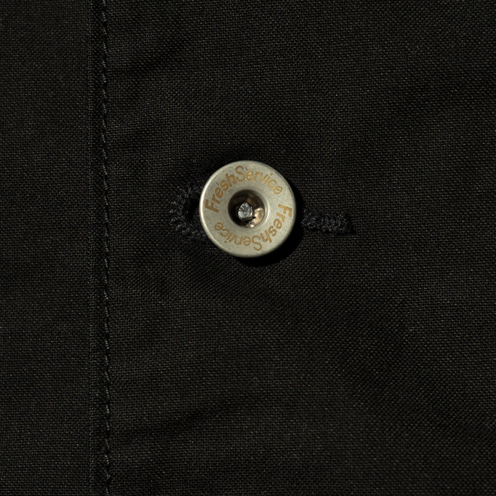 Fresh Service - COTTON CANVAS LEATHER COLLAR WORK JACKET