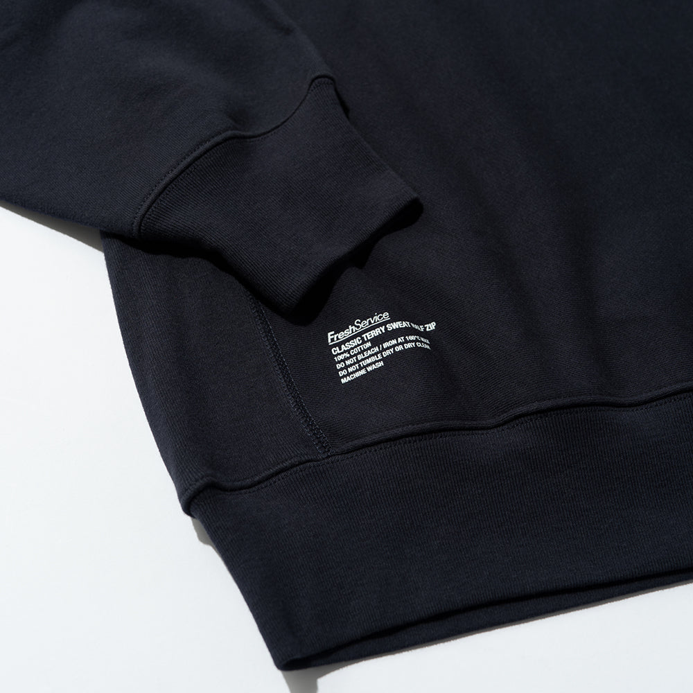 Fresh Service - CLASSIC TERRY SWEAT HALF ZIP
