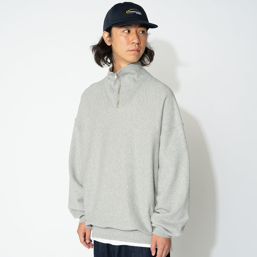 Fresh Service - CLASSIC TERRY SWEAT HALF ZIP