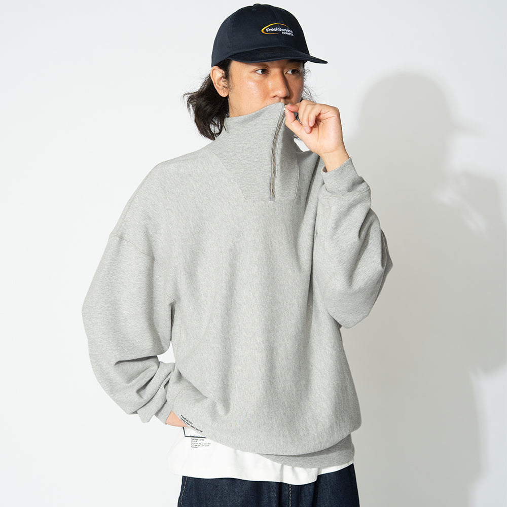 Fresh Service - CLASSIC TERRY SWEAT HALF ZIP