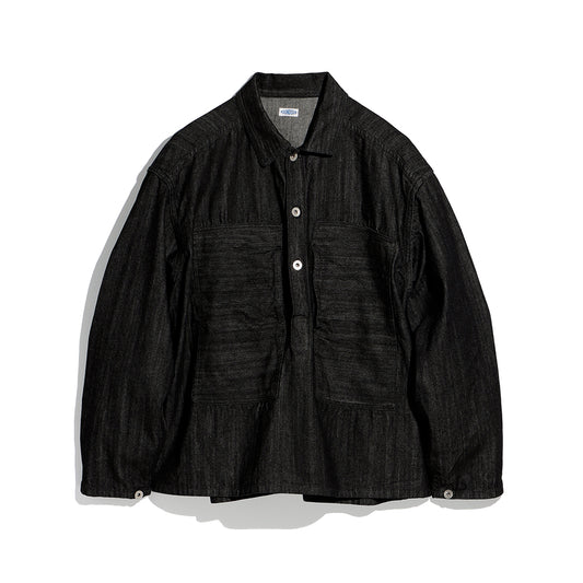 FOUNDOUR - BLACK DENIM PULLOVER