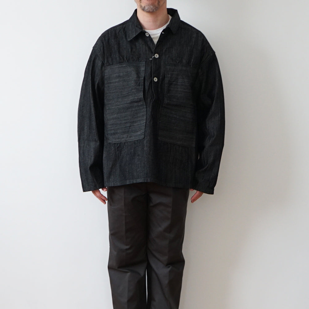 FOUNDOUR - BLACK DENIM PULLOVER – IN MY BOOK STORE