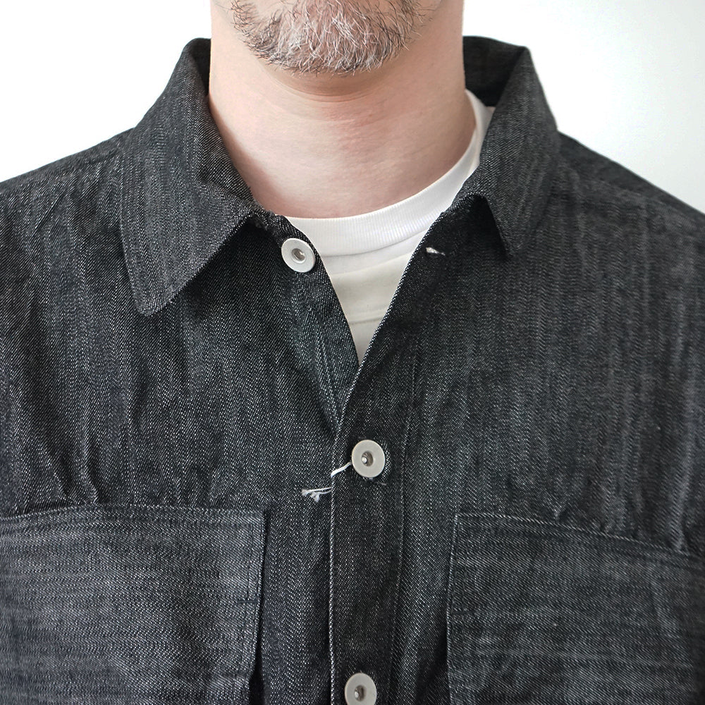 FOUNDOUR - BLACK DENIM PULLOVER