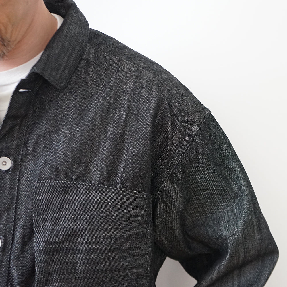 FOUNDOUR - BLACK DENIM PULLOVER