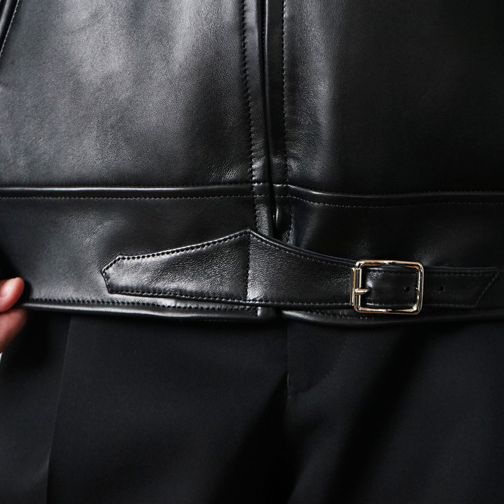 A.PRESSE - Leather French Riders Jacket