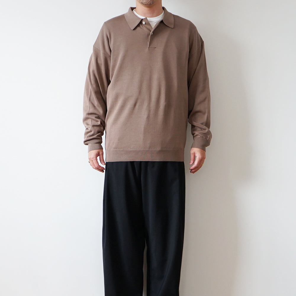 Graphpaper - Suvin High Gauge Knit Oversized L/S Polo