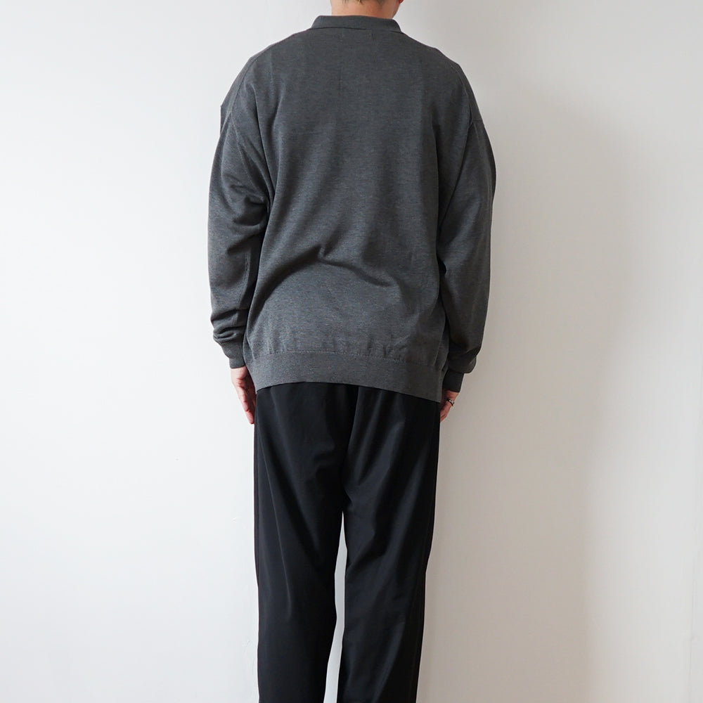 Graphpaper - Suvin High Gauge Knit Oversized L/S Polo