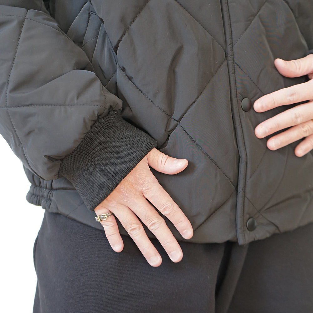 Mercedes Anchor inc. - BOLD LOGO QUILTED JACKET