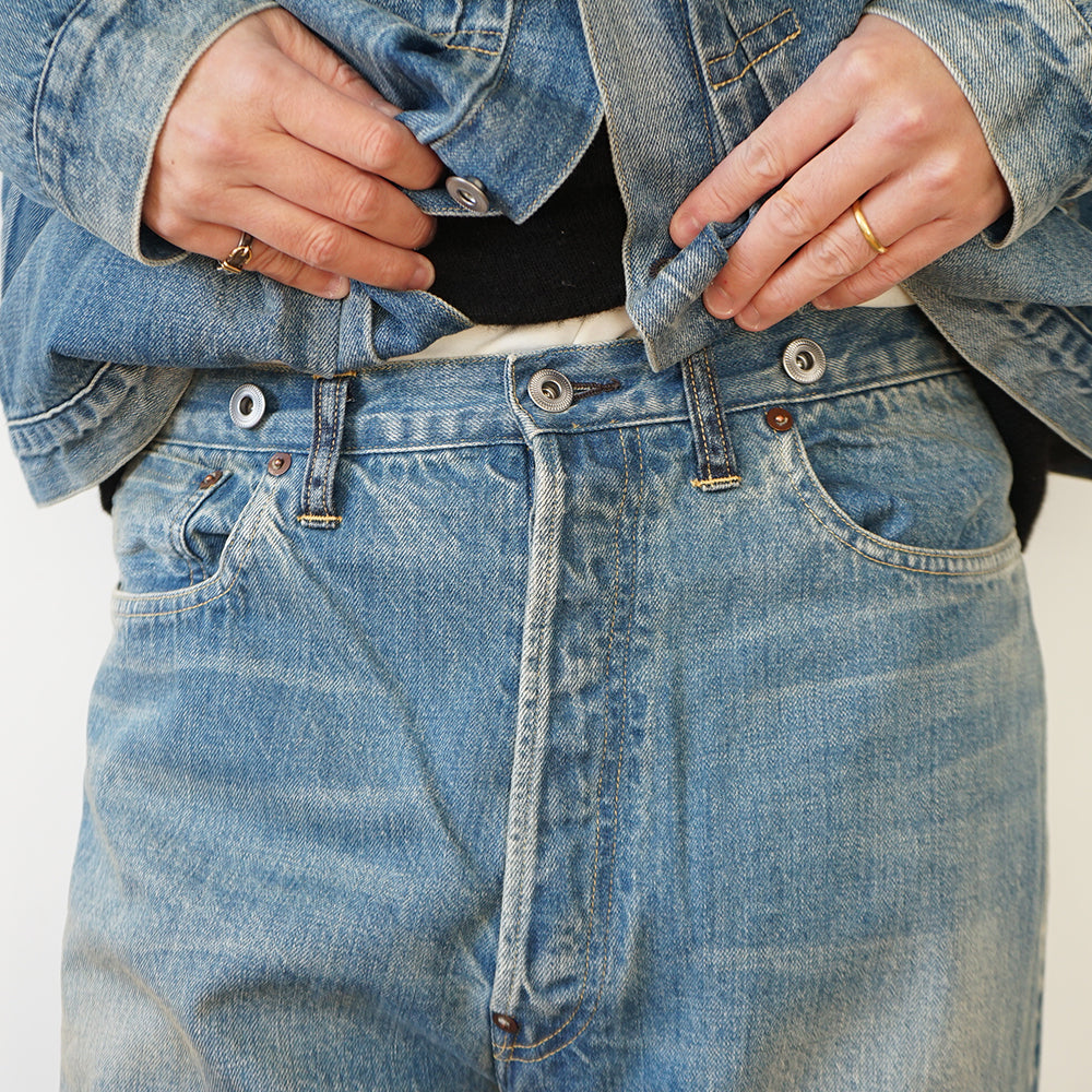 A.PRESSE - No.22 Washed Wide Denim Pants