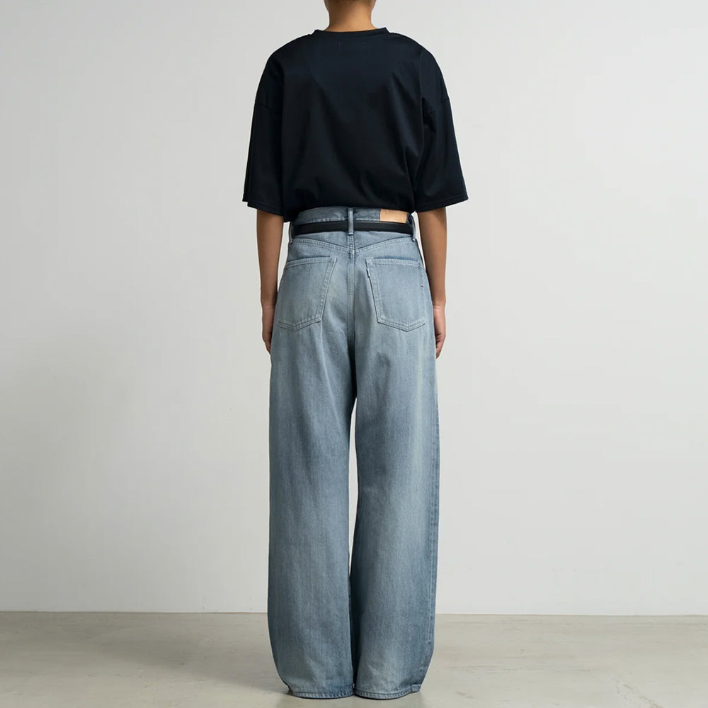 Graphpaper - Selvage Denim Two Tuck Wide Pants-LIGHT FADE-