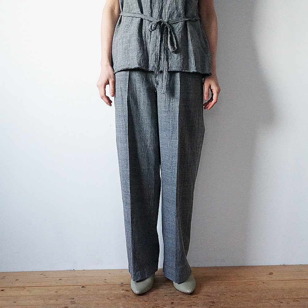 blurhms - Mix Heather Cotton Trousers