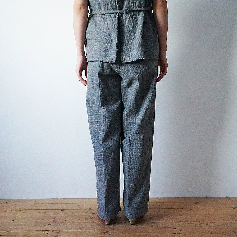 blurhms - Mix Heather Cotton Trousers