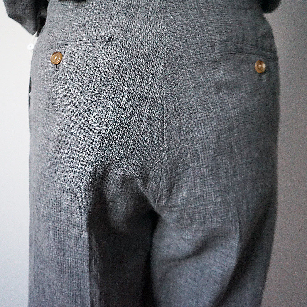 blurhms - Mix Heather Cotton Trousers