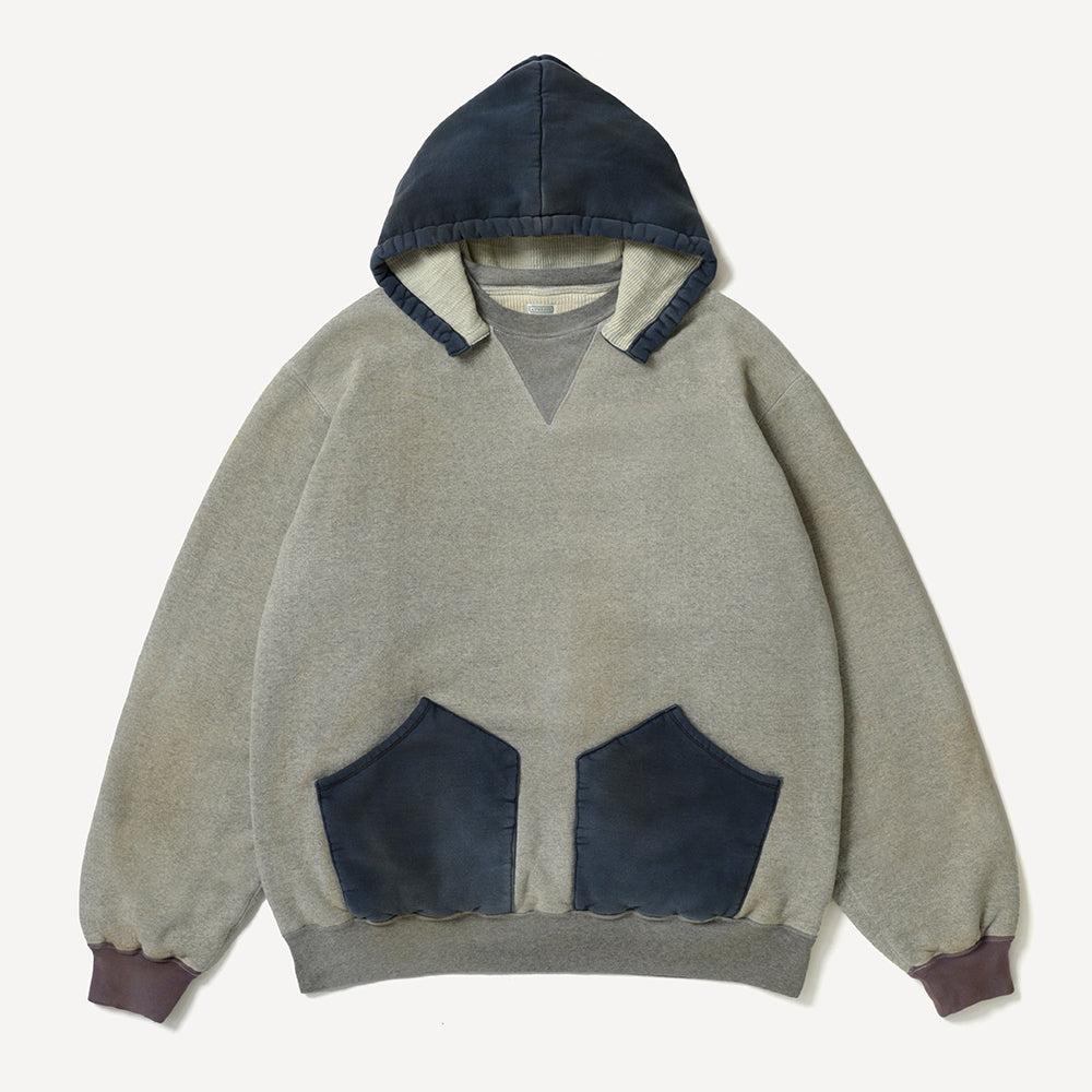 A.PRESSE - Vintage Attached Hood Sweat Parka