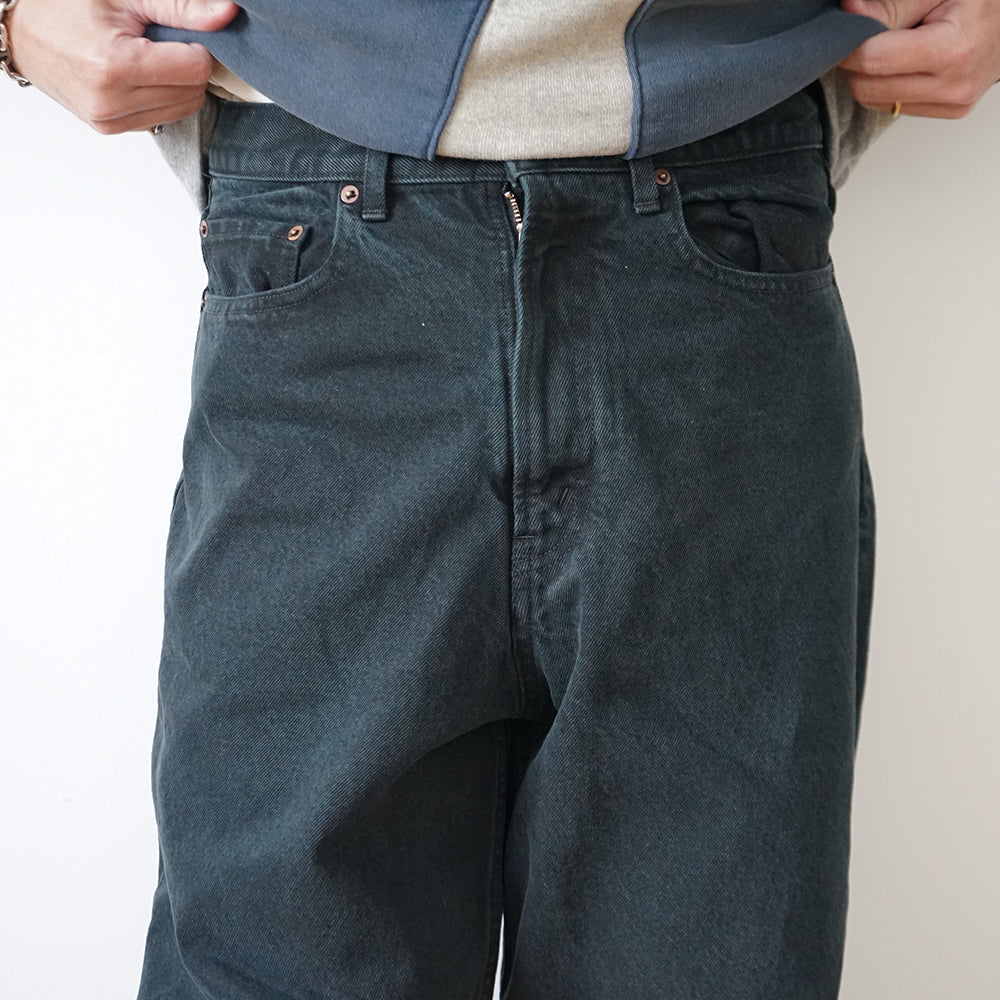 A.PRSSE - Black Washed Wide Denim Pants