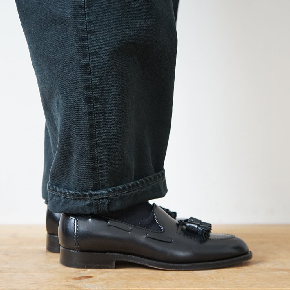 A.PRSSE - Black Washed Wide Denim Pants