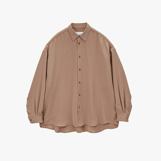 Graphpaper - Satin Oversized Regular Collar Shirt (COLLECTION)
