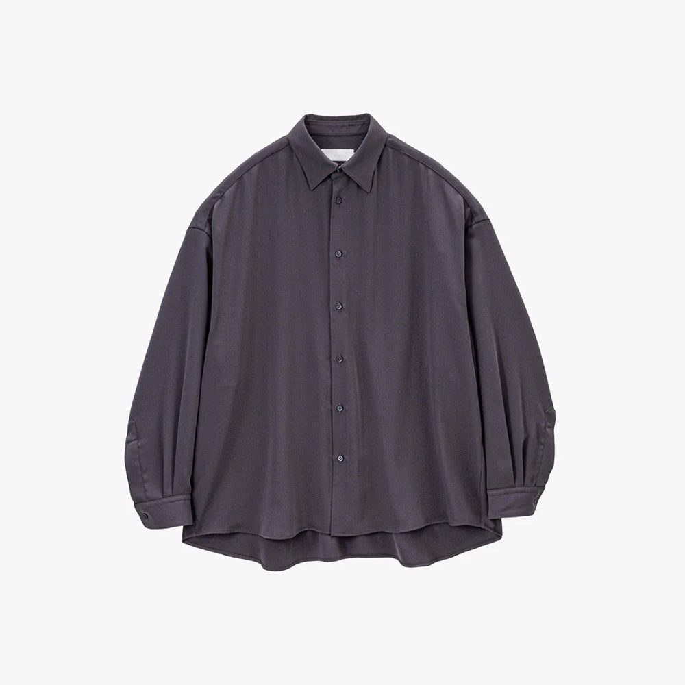 Graphpaper - Satin Oversized Regular Collar Shirt