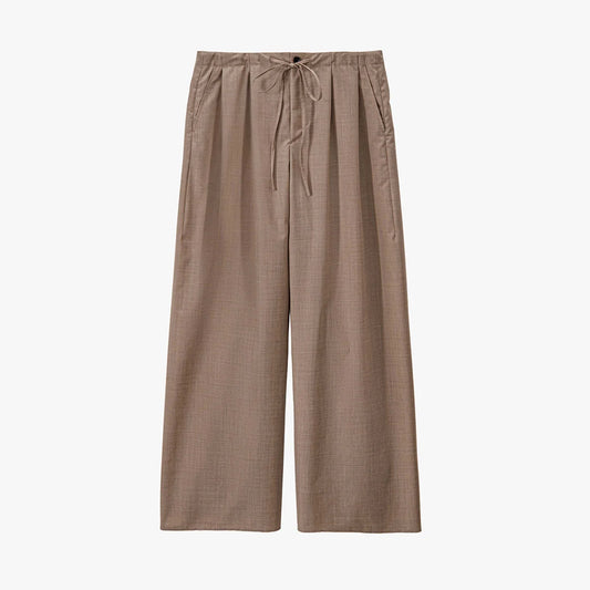 Graphpaper - Fine Wool Heather Drawstring Wide Pants