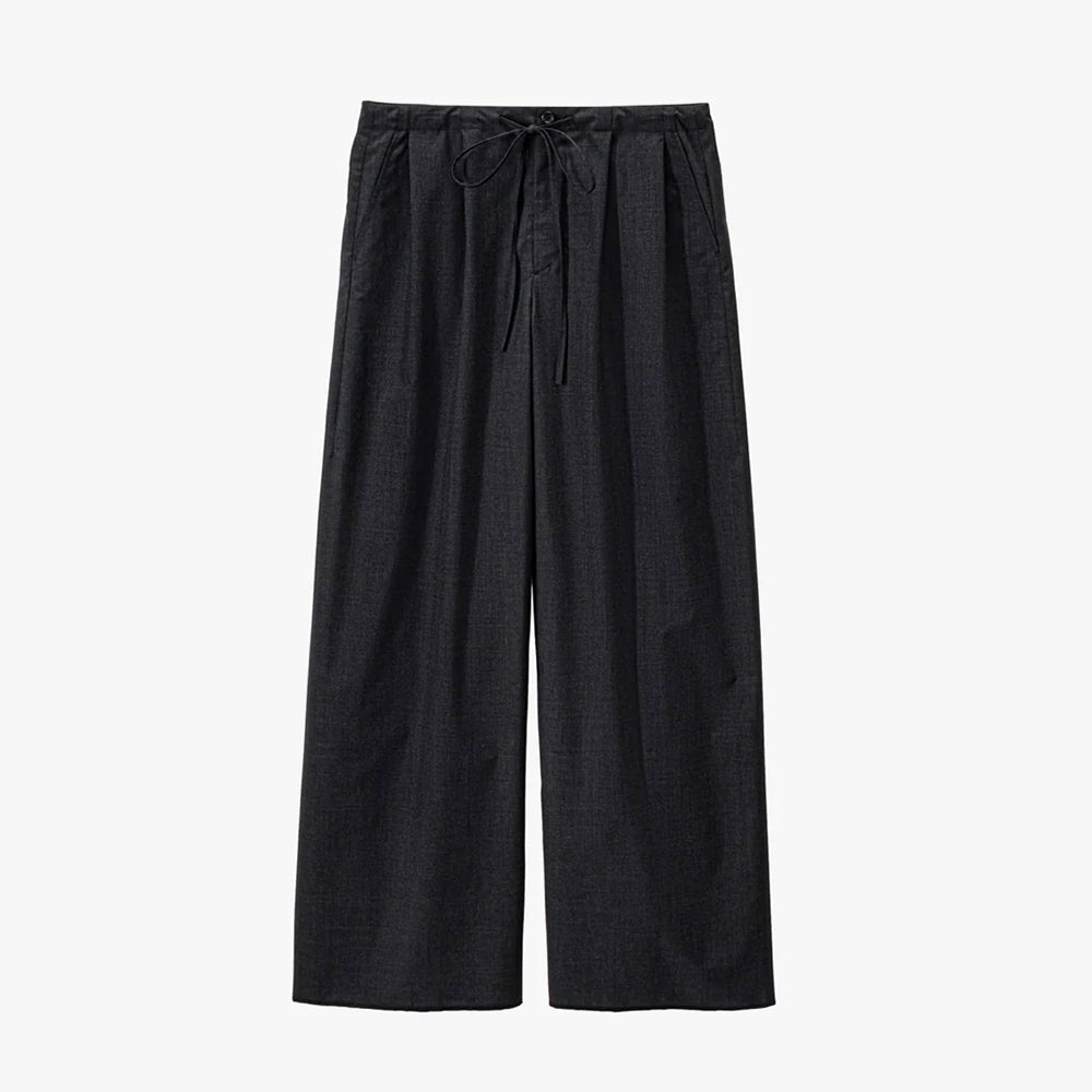 Graphpaper - Fine Wool Heather Drawstring Wide Pants