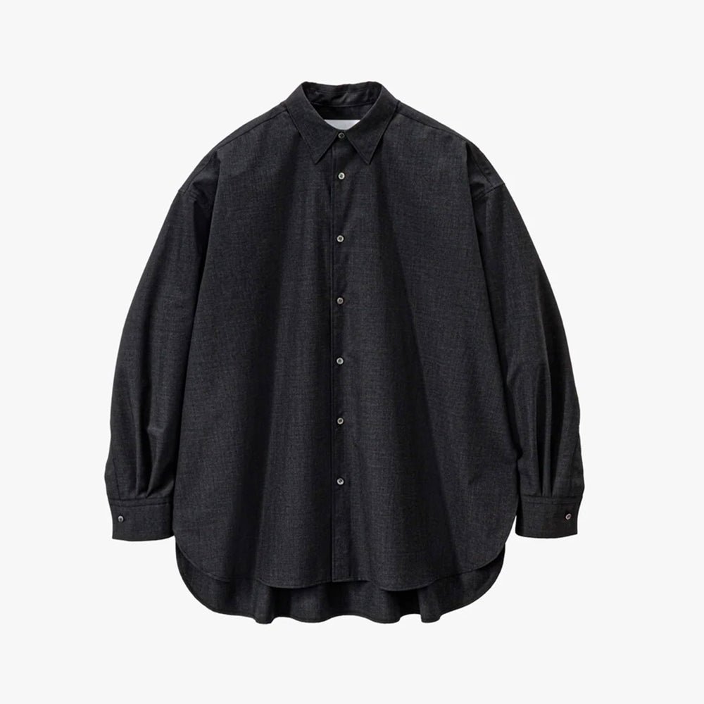 Graphpaper - Fine Wool Heather Regular Collar Shirt